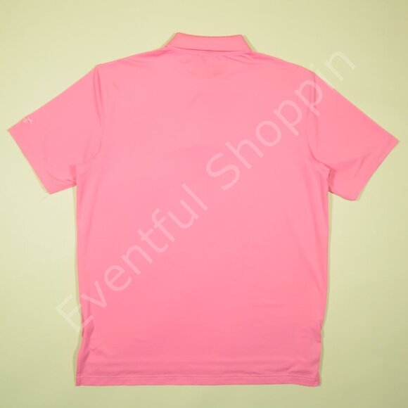 Peter Millar Creek Club Oconee Summer Comfort Jersey Polo Shirt Mens L Pink New - Picture 3 of 7